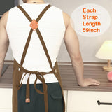 Yxiang Woodworking Apron for Men,Work Apron with 11 Tool Pockets Heavy Duty Waxed Canvas Workshop Tool Aprons Yxiang