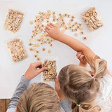 Magicfly 1000 Pcs Scrabble Tiles, Wooden Letter Tiles, A-Z Capital Letters for Crafts, Spelling,Scrabble Crossword Game Magicfly