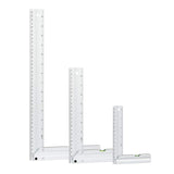 POWERTEC 80005 L Square Ruler Set w/Bubble Levels, Anodized Aluminum Finish 3pc Set, Green POWERTEC