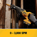 DEWALT 20V MAX* XR Reciprocating Saw Kit, Power Detect Tool Technology (DCS368W1) DEWALT