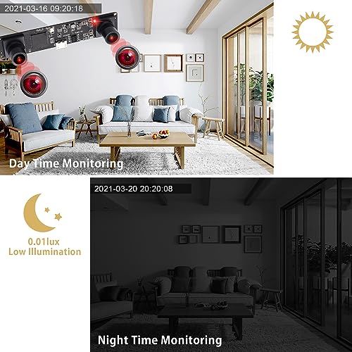 ELP Dual Lens USB Camera Module Synchronization Webcam Board for Computer Mini UVC USB2.0 Lightburn Camera High Speed 960P 60fps Laser Engraver ELP