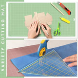 Soaoo 11 Pcs Cutting Mat Variety for Crafts Machine 12'' x 12'', 24'' x 12'' Gridded Quilting Cut Mats Strong Standard Light Adhesive Cutting Mats Soaoo