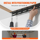 VEVOR Overhead Garage Storage Rack, 4x8 Garage Ceiling Storage Racks, Heavy Duty Adjustable Cold Rolled Steel Racks for Garage Storage, Organization, VEVOR