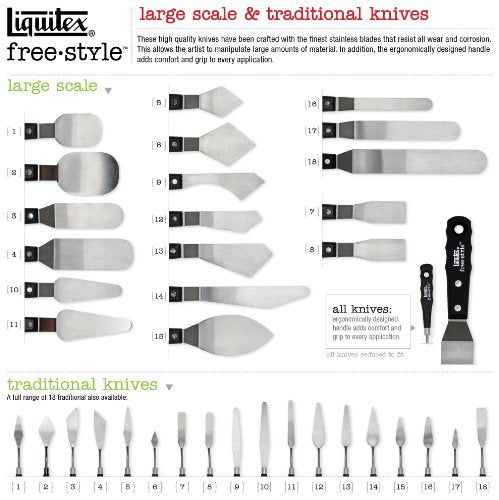 Liquitex Professional Freestyle Small Painting Knife, No. 6 - WoodArtSupply