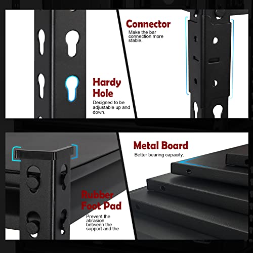 PACHIRA E-Commerce 5-Tier Garage Shelving Unit Heavy Duty Adjustable Storage Rack Metal Shelves for Kitchen, Garage, Office, 28" W x 12" D x 60" H PACHIRA E-Commerce