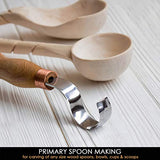 BeaverCraft Hook Knife Wood Carving SK2 Long Knives Spoon Carving Tools 1.2'' Long Handle 12'' Spoon Knife Wood Carving Tools Bowl Kuksa Carving Tool BeaverCraft