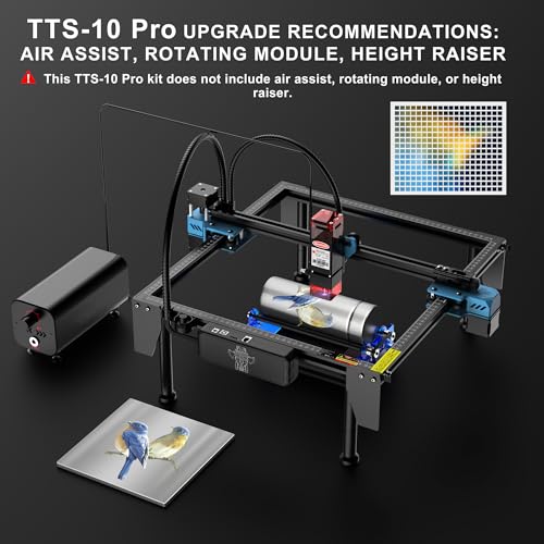 Twotrees TTS-10 Pro Laser Engraving Machine,80W Diode Laser Engraver CNC Router for Leather Wood,Metal Cutting Machine - WoodArtSupply