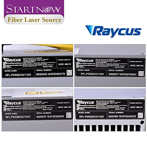 Startnow Fiber Laser Source 20W 30W 50W Raycus Q-Switched Pulse Laser Power Supply for YAG Laser Marking Machine (RFL-P20QS) STARTNOW