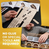 UGEARS Harry Potter Platform 9 ¾ 3D Puzzle - Wooden Model Kits for Adults to Build - Mechanical Wooden Model Kit - Compatible Hogwarts Express Train UGEARS