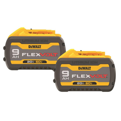 DEWALT FLEXVOLT 20V/60V MAX* Batteries, 9.0-Ah, 2-Pack (DCB609-2) - WoodArtSupply