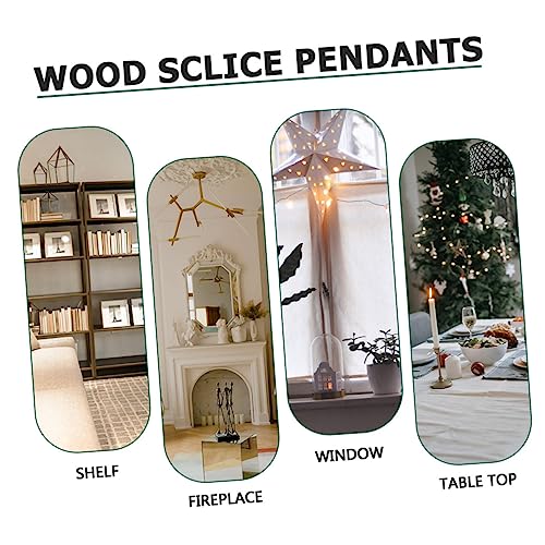 SEWOART 1 Set Easter Wood Chips Unfinished Wooden Pieces DIY Wood Chip Easter Egg Wooden Cutout Bunny Decorations Rabbit Decorations for The Home SEWOART