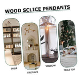 SEWOART 1 Set Easter Wood Chips Unfinished Wooden Pieces DIY Wood Chip Easter Egg Wooden Cutout Bunny Decorations Rabbit Decorations for The Home SEWOART