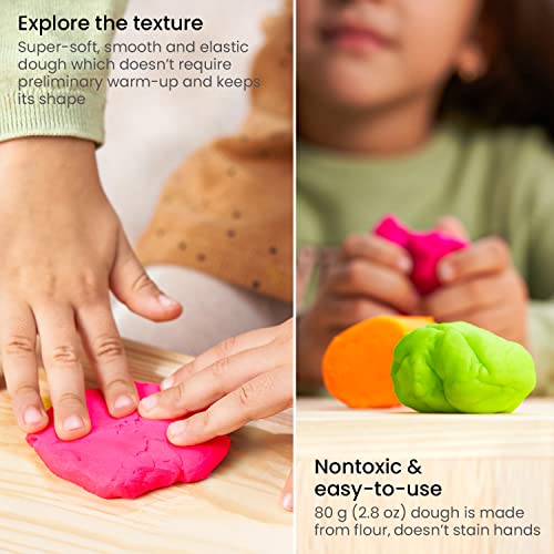 Arteza Kids Arteza Dough in TUBS, Neon Colors ARTEZA