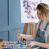 Professional Watercolor Squirrel Hair Paint Brushes by DUGATO, Mop Round Fine Tip Detail Paintbrush Set for Art Painting, Gouache, Fine Detailing, DUGATO