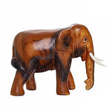DUONGJAIS BRAND Good Luck Wooden Hand Carved Wooden Animals Statue, Sculpture Art Decorative Rustic Home Decor Accent Handmade Handcrafted DUONGJAIS BRAND