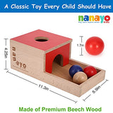nanayo 4-for-1 Play Kit Includes Object Permanence Box, Montessori Coin Carrot Harvest Game, Matchstick Color Drop Game – Toys for Babies 6-12 nanayo
