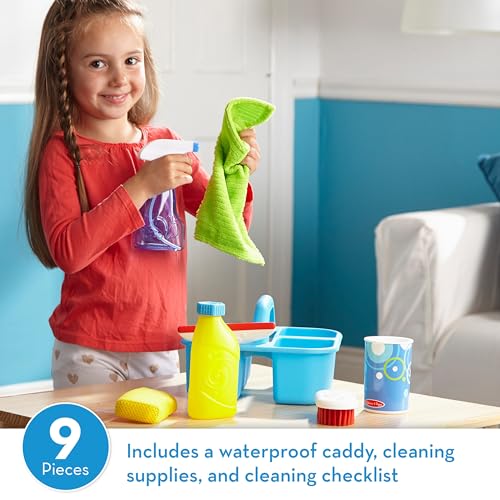 Melissa & Doug Spray, Squirt & Squeegee- Pretend Play Cleaning Set - Toddler Toy Cleaning Set For Ages 3+ Melissa & Doug