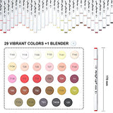 Shuttle Art Art Markers Bundle - 30 Colors Alcohol Markers + 30 Colors Skin Tone Markers Shuttle Art