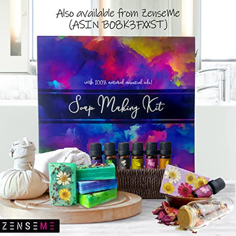 ZenseMe 5.5 LB - Goats Milk Soap Base | Melt and Pour supplies kit for soap making, SLS/SLES & PEG free | Best Natural Organic Vegetable Ingredients ZenseMe