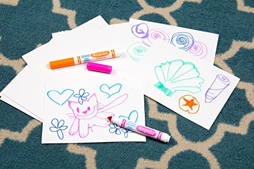 Crayola Washable Marker Set, School Supplies, Gel, Window, Broad Line Markers, 64ct Crayola