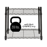 Honey-Can-Do 3-Tier Heavy Duty Adjustable Shelving Unit, Black Honey-Can-Do