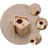 ARTIBETTER 5pcs Finch Breeding for of Home Decor Party to Imitation Paintable Handmade Tiny Easter Country Wooden Mini Throstle Outdoors Nest Pendant ARTIBETTER