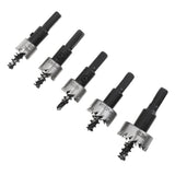 ChgImposs 5Pcs 16-30mm 5/8-Inch to 1-3/16 Inch HSS Hole Saw Cutter, Drill Bits Set Heavy Duty Tool Kit for Stainless Steel, Aluminum Alloy, Plastic ChgImposs