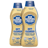 Bar Keepers Friend Soft Liquid Cleanser- Multipurpose Cleaner & Rust Stain Remover for Stainless Steel, Porcelain, Ceramic Tile, Copper, Brass 26 Oz Bar Keepers Friend