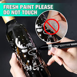 5 Chrome Paint Pen - Mirror Chrome Marker for Plastic Model Metal Repair Kit Tire DIY, Liquid Chrome Pen, Metallic Silver Permanent Marker DAPAWIN