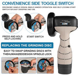 ZFULVO Cordless Brush Angle Grinder Kit, 19500rpm Mini Electric Angle Grinding Tool with 1pcs 16.8V 2000mAh Batteries and 5-Cutting Discs, Grinder ZFULVO