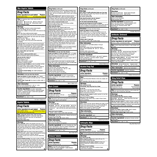 Be Smart Get Prepared First Aid Kit Hard Red Case 326 Pieces Exceeds OSHA and ANSI Guidelines 100 People - Office, Home, Car, School, Emergency, - WoodArtSupply