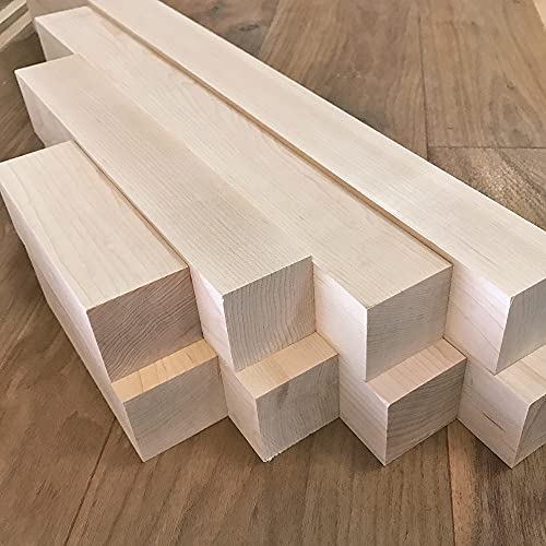 Maple Wood Turning Blanks 6pcs - 2" x 2" x 12" Cherokee Wood Products