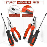 Sundpey Home Tool Kit 148-Pcs - Household Basic portable Hand Repair Tool Set with Case & Ratcheting Screwdriver & Hex Key & Pliers & Wrench & Sundpey