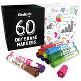 Chalkola Markers Bundle - 8 Neon 15mm + 5 White + 60 Dry Erase Marker Chalkola