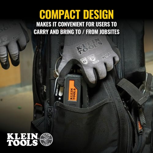 Klein Tools 93PTL Pocket Laser Level, Magnetic Bright Red Plumb Leveling and Alignment Tool, 3 Bubble Vials, 360-Degree Wall Attachment Klein Tools