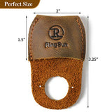 RingSun Thumb Guard Wood Carving Tools, Leather Finger Protector, Handmade Carpenter Working Carving Kit Accessories Ringsun