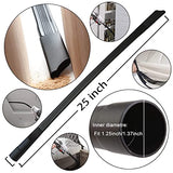 12PCS Universal Vacuum Attachment Kit Wet Dry Plastic Vacuum Hose Adapter 1-1/4" Vacuum Cleaners Accessories with Horse Hair Brush Extension Wand Riiriou