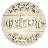 Welcome Sign Wood Cut Out Made By R And R