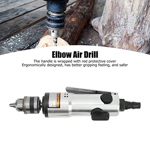 3/8in Zinc Alloy Straight Air Drill Wear Resistant Air Operated Drill for Industry FTVOGUE