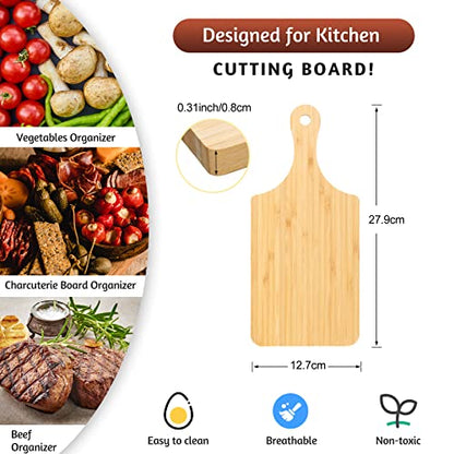 12 Pcs Bulk Cutting Board Wood Chopping Board Laser Engraving Serving Board Charcuterie Boards for Customized Mother's Day Wedding Housewarming Gift