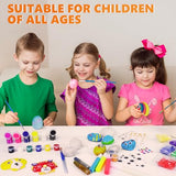 2 Pack Separate Kids Rock & Sea Shell Painting Kit, Arts & Crafts Gifts for Girls and Boys Kids Activities Kits, Creative Art Decorations Paint Kit Gotega
