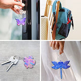 64Pcs Epoxy Resin Molds Kit, Bird Dragonfly Butterfly Cherry Flower Shape Silicone Molds for Resin Epoxy Casting Molds with Hole, Keychain and Jump Angel Wings