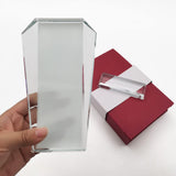 Ismosm Sublimation Blanks Products Crystal Plaque Blank Tabletop Decor Decorative Signs Award Plaque Custom Photo Picture Frame DIY Gifts with Gift Ismosm