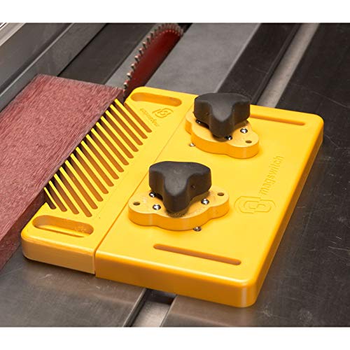 Magswitch Woodworking Tools Starter Kit and Accessories, with Featherboard, Mounting Push Block, and Welding Magnetic Base Clamp Holder for Table Saw Magswitch