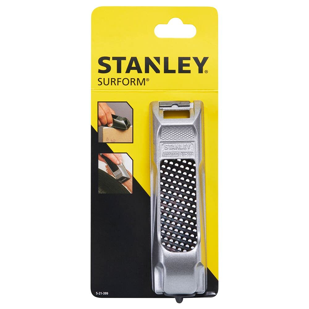 Stanley 5-21-399 Block Plane Surform of metal, Black/Yellow Stanley