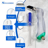 SPEEDWOX 20PCS Heavy Duty Mosaic Wheeled Glass Nippers with Replacement Cutting Wheel Glass Running Pliers Breaker Grozer Pliers Oil Feed Glass SPEEDWOX