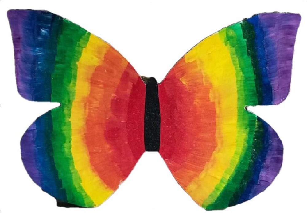 Butterfly Cutout Unfinished Wood Animal Kids Craft Home Decor Easter Door Hanger MDF Shape Canvas Style 3 Diverse Woodworking