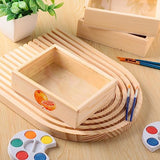 Thyle 12 Pcs Unfinished Wood Boxes, 6.3 x 4.9 x 1.8 Inch Small Wooden Box with Lid Wood Craft Box Small Rectangle Wooden Crates for DIY Birthday Thyle