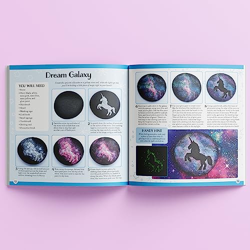 Craft Maker: Glow in The Dark Rock Painting - DIY Box Set for Adults, Neon & Glowing Paint Included, Unique Easy-to-Follow Projects, Arts & Crafts Hinkler