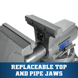 Wilton 5-1/2" Mechanics Pro Bench Vise, 5" Jaw Opening, 3-5/8" Throat (Model 855M) Wilton